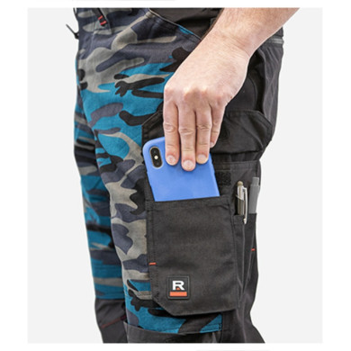 Pantalon de travail homme Vertex Camo W09 - camouflage petrol