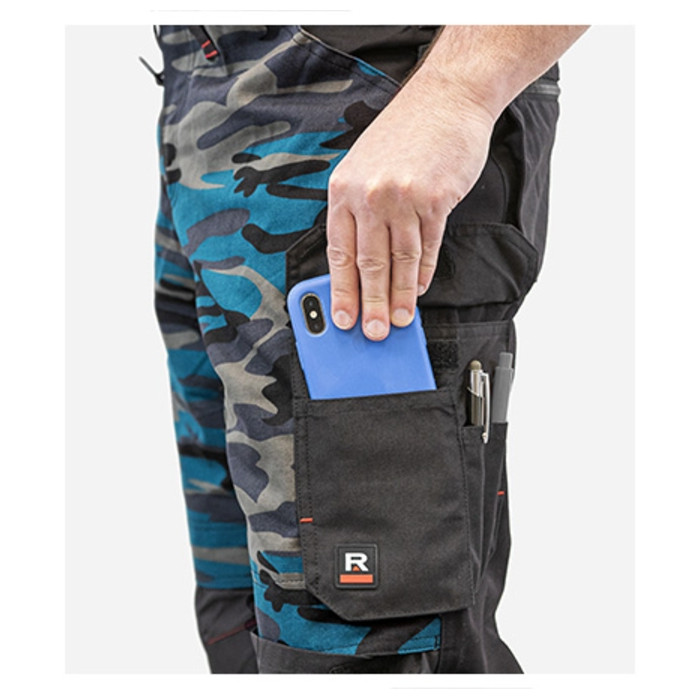 Pantalon de travail homme Vertex Camo W09 - camouflage petrol