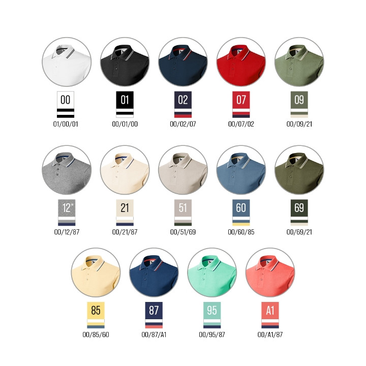 Polo homme Focus 232 - kaki