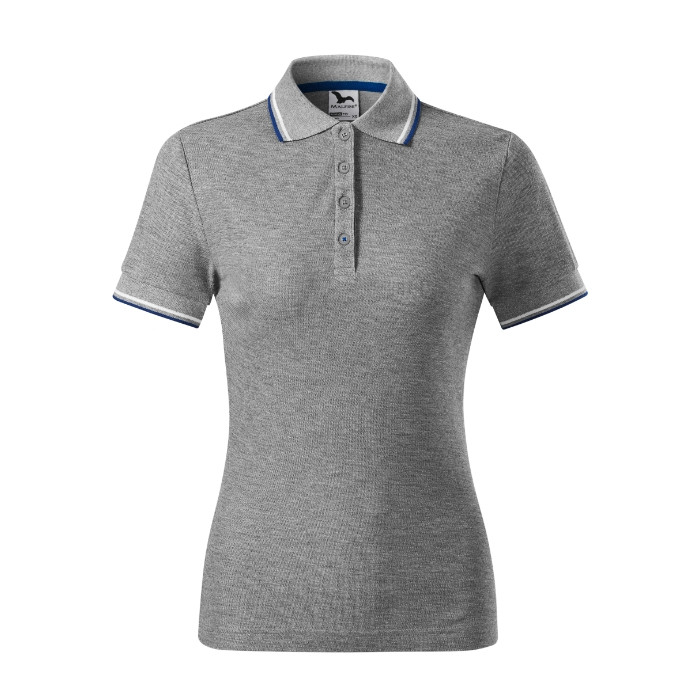 Polo femme Focus 233 - gris chiné foncé