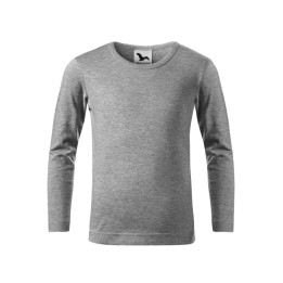 Tee-shirt enfant Fit-T LS 121 - gris chiné foncé