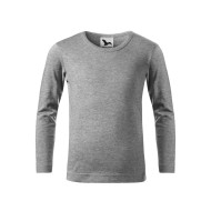 Tee-shirt enfant Fit-T LS 121 - gris chiné foncé
