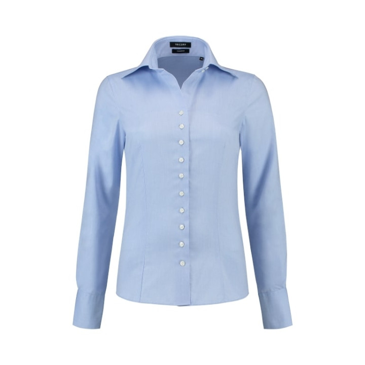 Chemise femme Fitted Blouse T22 - blue