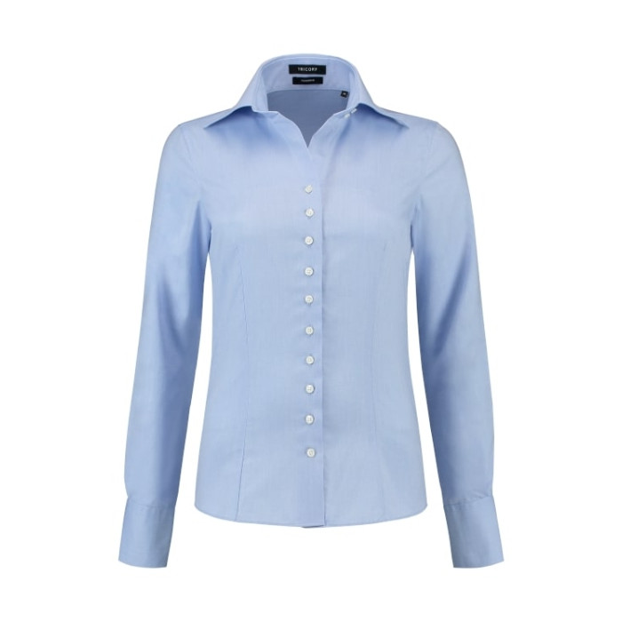 Chemise femme Fitted Blouse T22 - blue