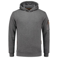 Sweatshirt homme Premium Hooded Sweater T42 - stone melange