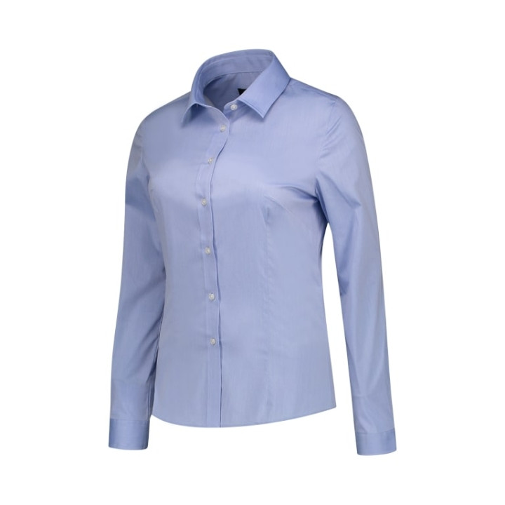 Chemise femme Fitted Stretch Blouse T24 - blue