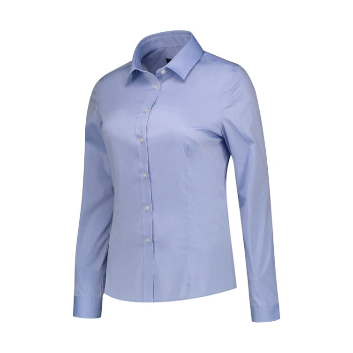 Chemise femme Fitted Stretch Blouse T24 - blue