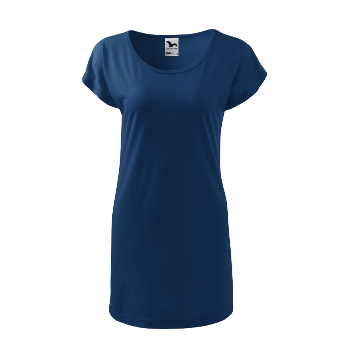 Tee-shirt/robe femme Love 123 - bleu nuit