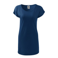 Tee-shirt/robe femme Love 123 - bleu nuit