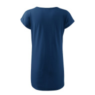 Tee-shirt/robe femme Love 123 - bleu nuit