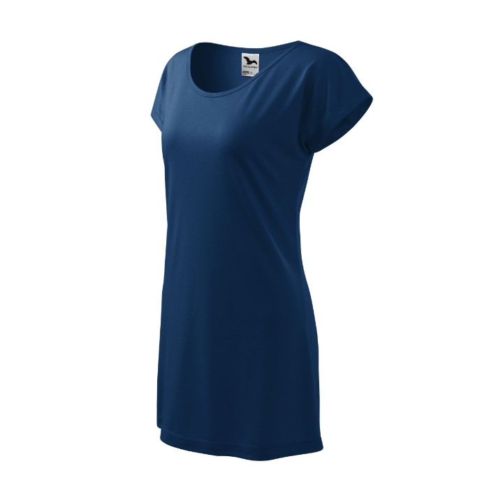 Tee-shirt/robe femme Love 123 - bleu nuit