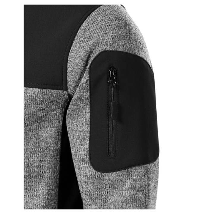 Blouson softshell homme Casual 550 - knit light gray