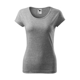 Tee-shirt femme Pure 122 - gris chiné foncé
