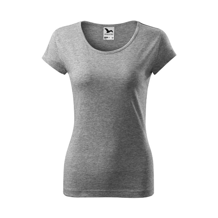 Tee-shirt femme Pure 122 - gris chiné foncé