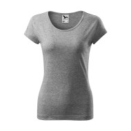 Tee-shirt femme Pure 122 - gris chiné foncé