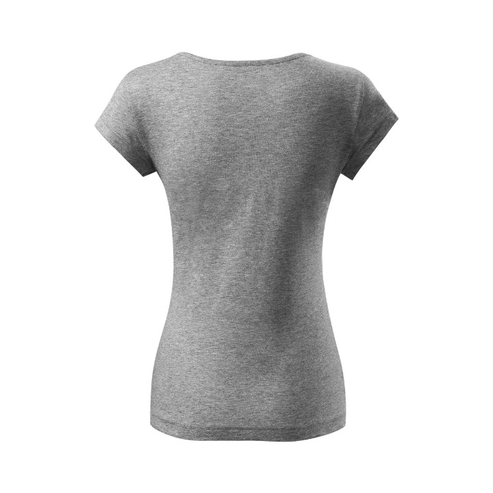 Tee-shirt femme Pure 122 - gris chiné foncé