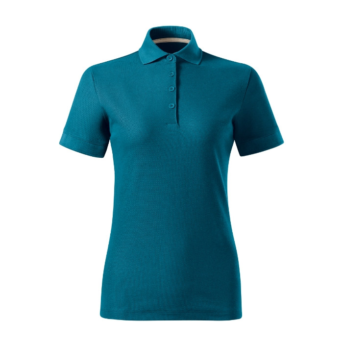 Polo femme Prime (GOTS) 235 - bleu pétrole