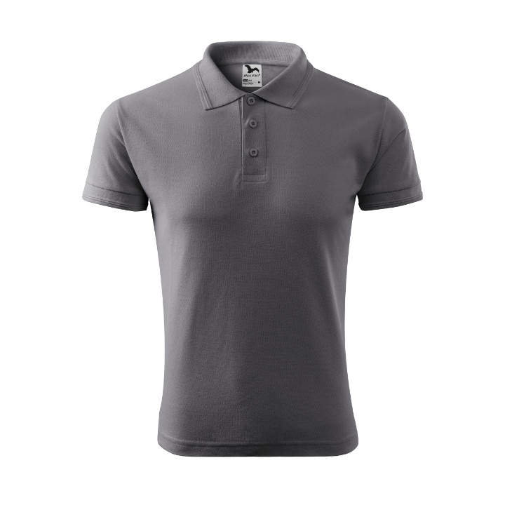Polo homme Pique Polo 203 - gris acier