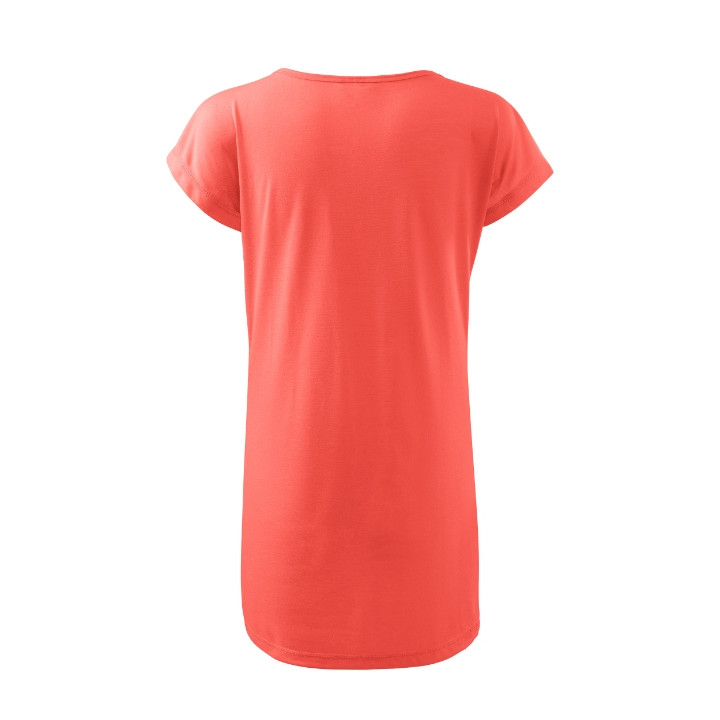 Tee-shirt/robe femme Love 123 - coral