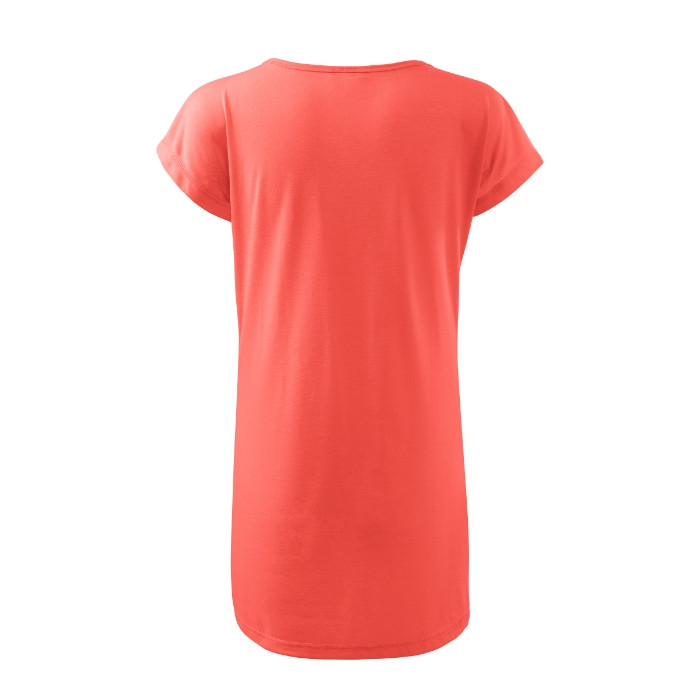 Tee-shirt/robe femme Love 123 - coral