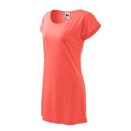 Tee-shirt/robe femme Love 123 - coral