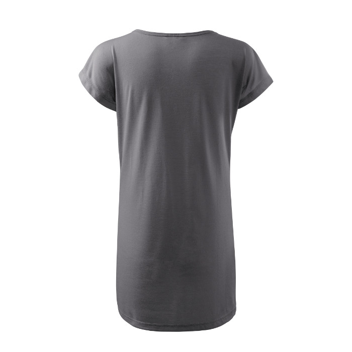 Tee-shirt/robe femme Love 123 - gris acier