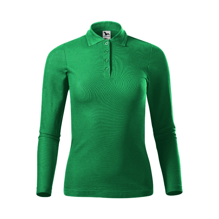 Polo femme Pique Polo LS 231 - vert moyen