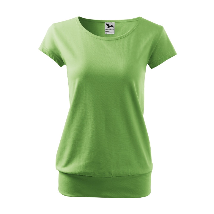 Tee-shirt femme City X20 - vert herbe