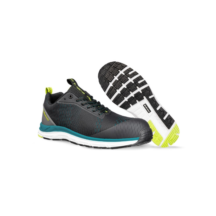 Chaussures de sécurité basses unisex AER55 IMPULSE BLACK BLUE LOW S24 - noir