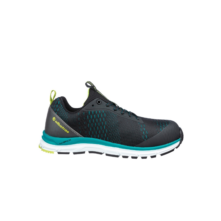 Chaussures de sécurité basses unisex AER55 IMPULSE BLACK BLUE LOW S24 - noir