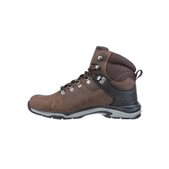 Chaussures de sécurité montantes unisex BRIONE CTX MID S38 - marron foncé