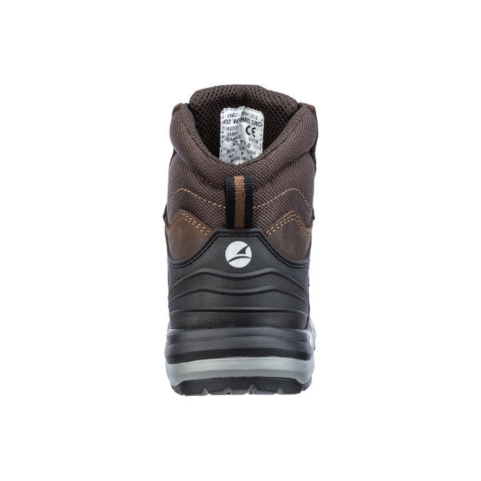 Chaussures de sécurité montantes unisex BRIONE CTX MID S38 - marron foncé