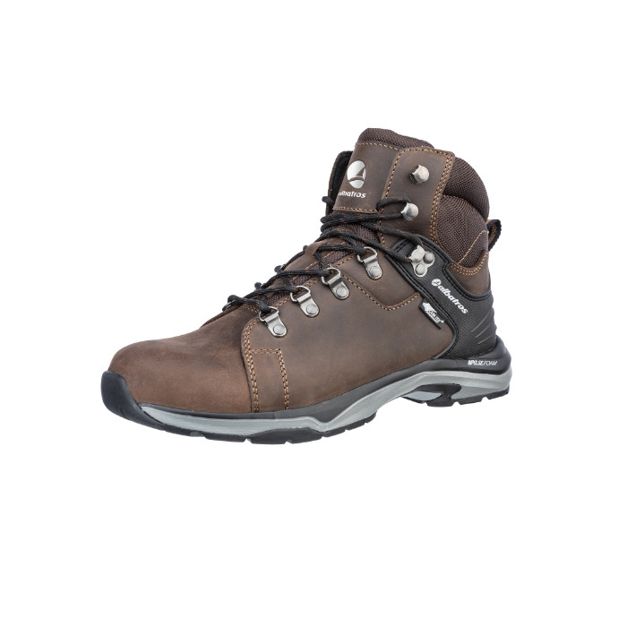 Chaussures de sécurité montantes unisex BRIONE CTX MID S38 - marron foncé