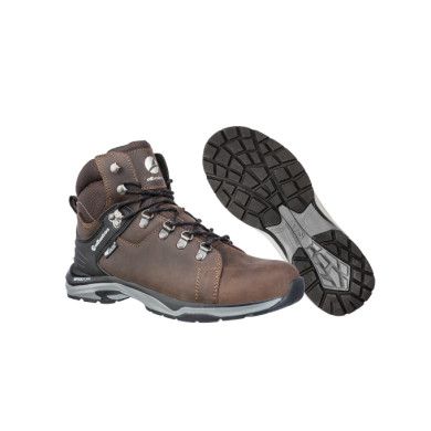Chaussures de sécurité montantes unisex BRIONE CTX MID S38 - marron foncé