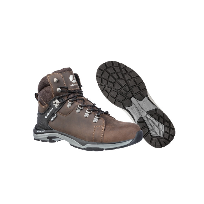Chaussures de sécurité montantes unisex BRIONE CTX MID S38 - marron foncé