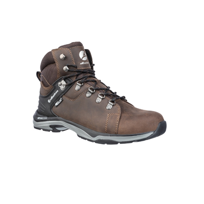 Chaussures de sécurité montantes unisex BRIONE CTX MID S38 - marron foncé
