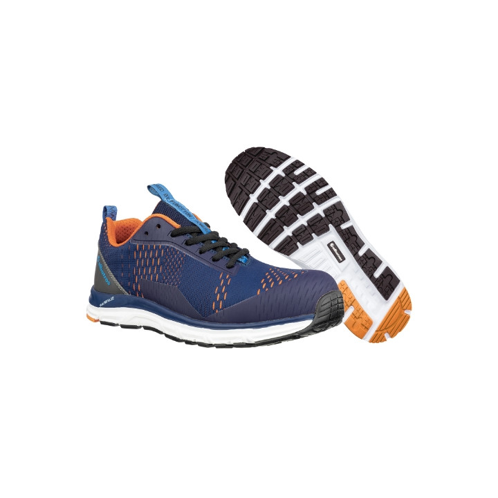Chaussures de sécurité basses unisex AER55 IMPULSE BLUE ORANGE LOW S25 - bleu