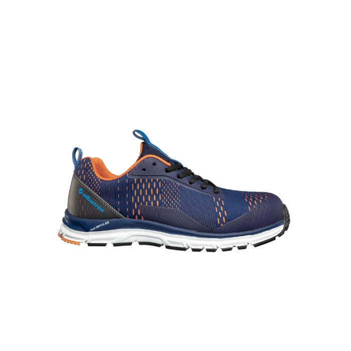 Chaussures de sécurité basses unisex AER55 IMPULSE BLUE ORANGE LOW S25 - bleu