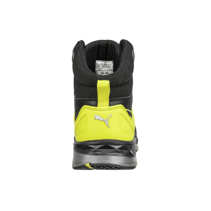 Chaussures de sécurité montantes homme VELOCITY 2.0 YELLOW MID S12 - noir