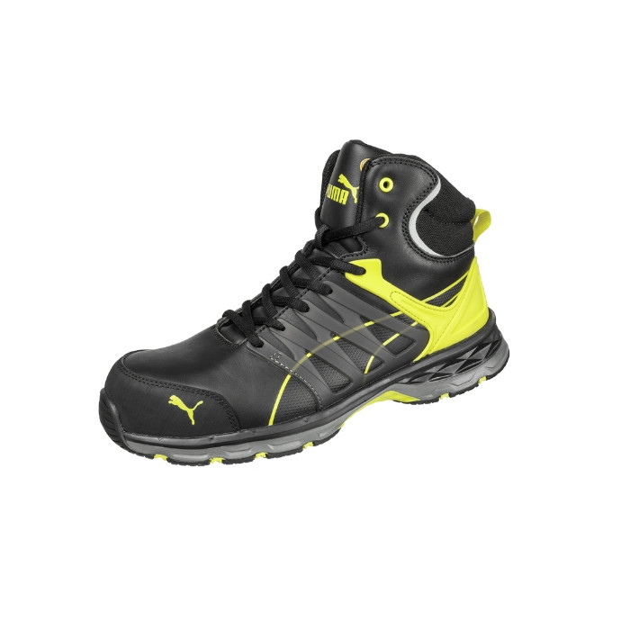 Chaussures de sécurité montantes homme VELOCITY 2.0 YELLOW MID S12 - noir
