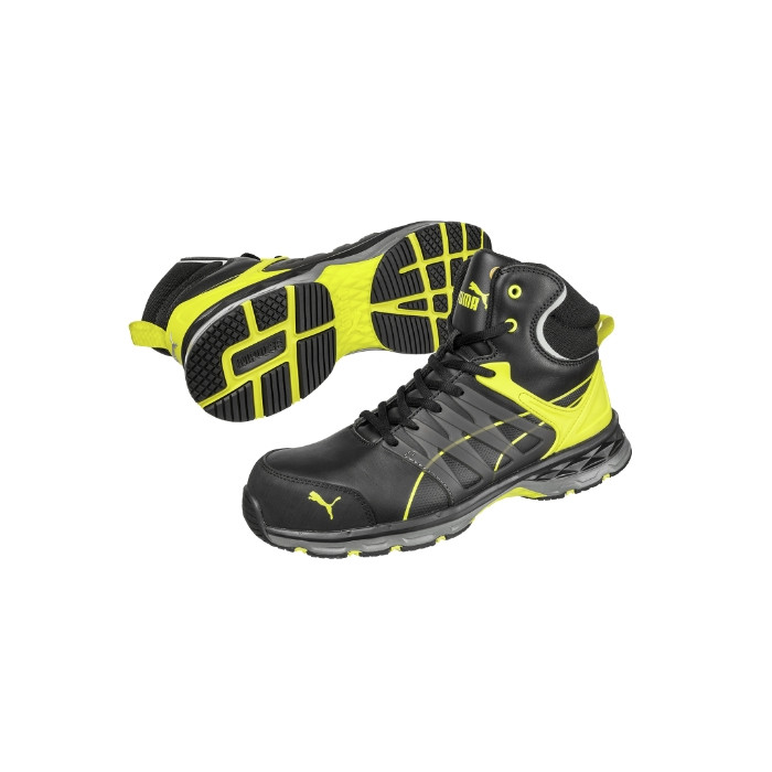 Chaussures de sécurité montantes homme VELOCITY 2.0 YELLOW MID S12 - noir