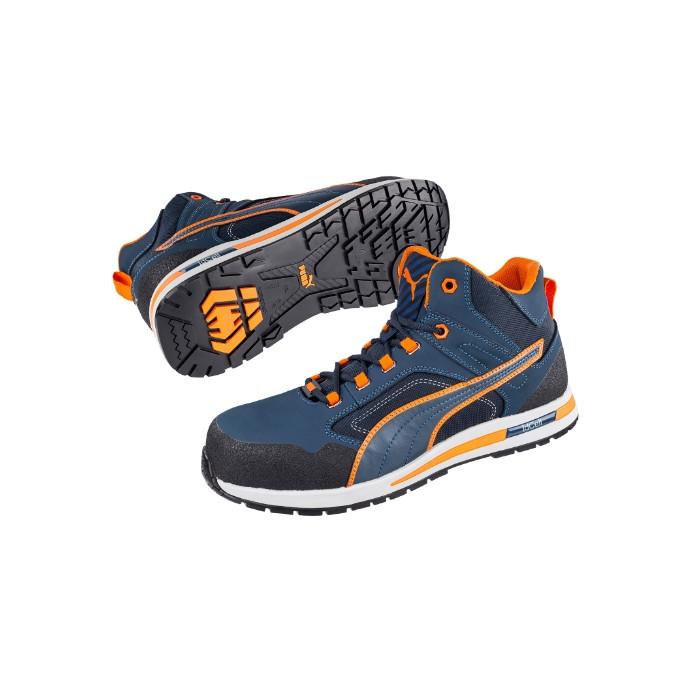 Chaussures de sécurité montantes homme CROSSTWIST MID S17 - bleu