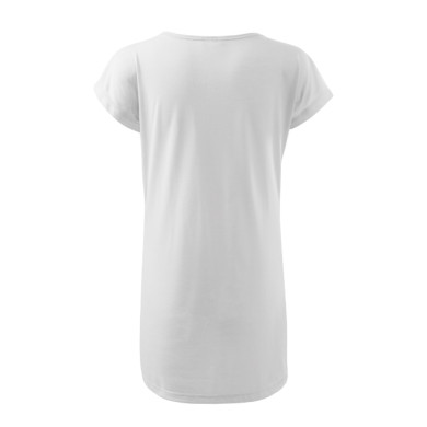 Tee-shirt/robe femme Love 123 - blanc