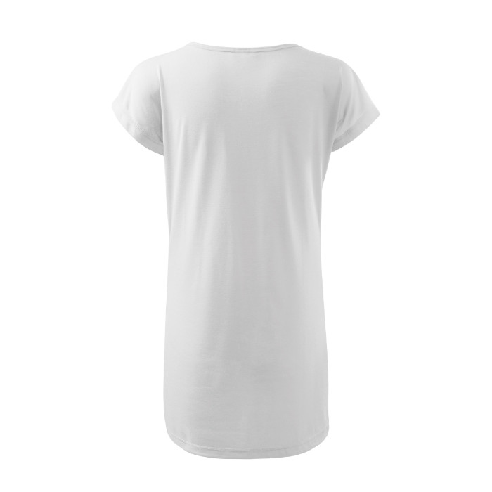 Tee-shirt/robe femme Love 123 - blanc