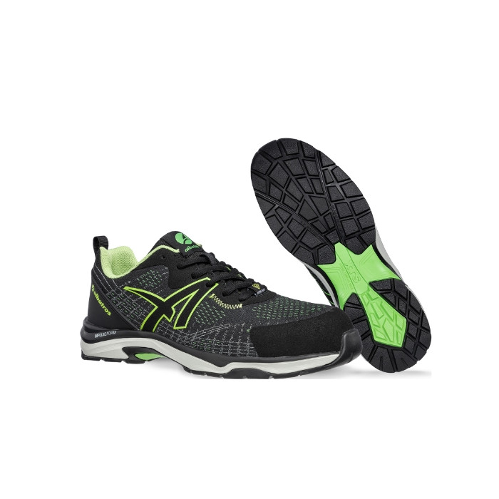 Chaussures de sécurité basses unisex SPLENDID GREEN GH LOW S43 - noir