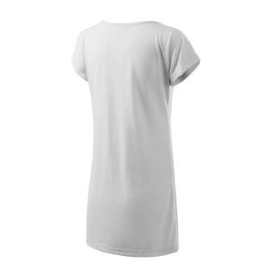 Tee-shirt/robe femme Love 123 - blanc
