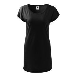 Tee-shirt/robe femme Love 123 - noir