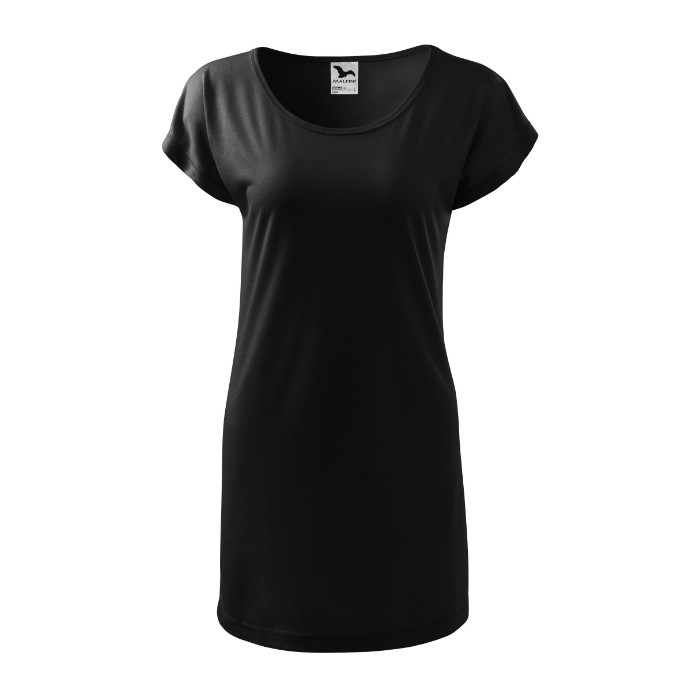 Tee-shirt/robe femme Love 123 - noir