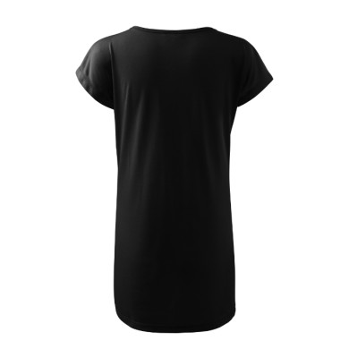 Tee-shirt/robe femme Love 123 - noir