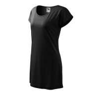 Tee-shirt/robe femme Love 123 - noir